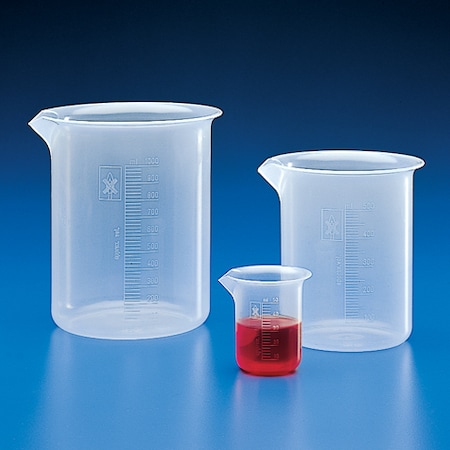 GLOBE SCIENTIFIC Beaker, 25mL, PP 601801-1